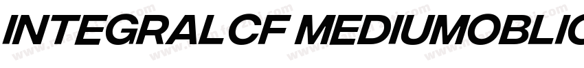 IntegralCF MediumOblique字体转换